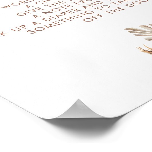 Boho rustieke pompoen Herfst in liefde Late Night  Poster (Hoek)