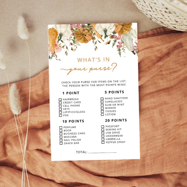 Boho rustieke pompoen Herfst in liefde portemonnee (Creator heeft geüpload)