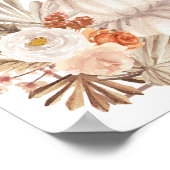 Boho rustieke pompoen Herfst welkomstbord Poster (Hoek)