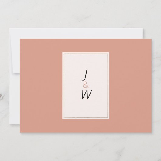 Boho rustieke roze koraal ivoor bloemen Bedankt Kaart (Achterkant)