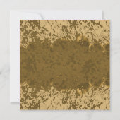 Boho Rustieke Spattegelblauwe Lijst Ontwerp (Achterkant)