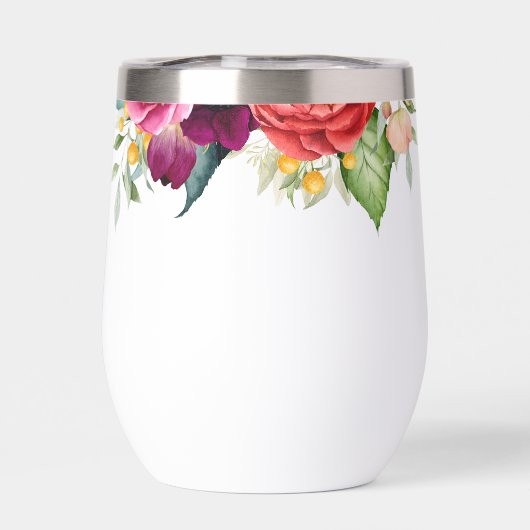 Boho rustieke Waterverf Bloemen 100ste verjaardags (Achterkant)