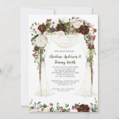 Boho rustieke Waterverf Floral Canopy Kaart (Voorkant)