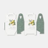 Boho rustieke Waterverf geel citroen tuin bruiloft Bedankdoosjes (Uitgevouwen)