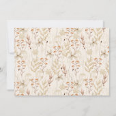 Boho Rustieke Weide Bloemen Bloemenkindercrèche Bedankkaart (Achterkant)