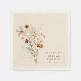 Boho Rustieke Weide Bloemen Bloemrijke Bruiloft Fe Servet