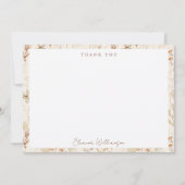 Boho Rustieke Weide Bloemen Bloemstuk Bruiloft Fee Bedankkaart (Voorkant)