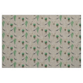 Boho Rustische Schedel Cactus Patroon Stof (Fat Quarter)
