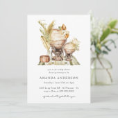 Boho Safari African Gender Neutral Boy Baby shower Kaart (Staand voorkant)