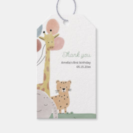 Boho Safari Animal Cadeaulabel
