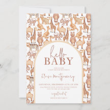 Boho Safari Animals Arch Oerwoud Baby shower