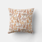 Boho Safari Animals Oerwoud Baby shower Kussen (Achterkant)