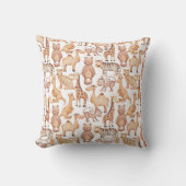Boho Safari Animals Oerwoud Baby shower Kussen (Voorkant)
