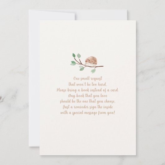 Boho Safari Baby shower Girl Invitation Kaart (Achterkant)