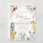 Boho Safari Baby shower Kaart (Voorkant)