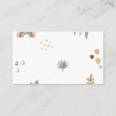 Boho Safari Baby shower Luier Raffle Informatiekaartje (Achterkant)