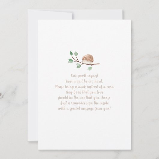 Boho Safari Baby shower Uitnodiging (Achterkant)