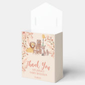 Boho Safari Blush Pink Pampas Grass Dank u Bedankdoosjes (Geopend)