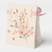 Boho Safari Blush Pink Pampas Grass Dank u Bedankdoosjes (Achterkant)