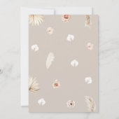 Boho Safari Dieren Baby shower Kaart (Achterkant)