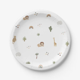 Boho Safari Dieren Papieren Borden Bordje