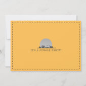 Boho Safari Dieren Vier Ooit Wilde Foto Verjaardag Kaart (Achterkant)