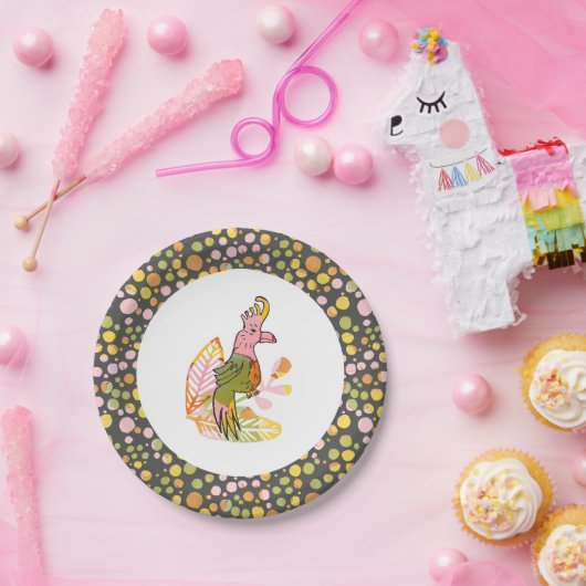 Boho Safari Dierenvogel Teen Tween Verjaardagsfees Papieren Bordje (Feest)