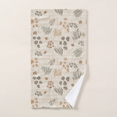 Boho Safari Dierprinten Weefsel ID1274 Bad Handdoek (Handdoek)