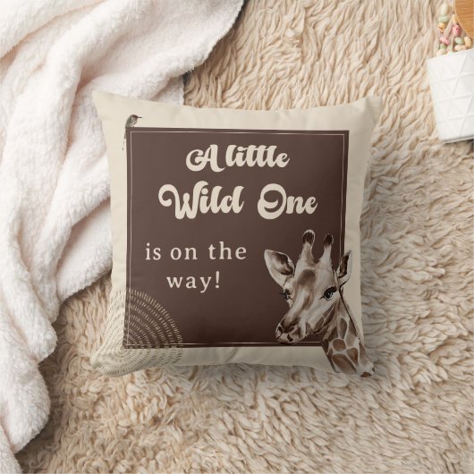 Boho Safari Giraffe Baby Shower Kussen (Deken)