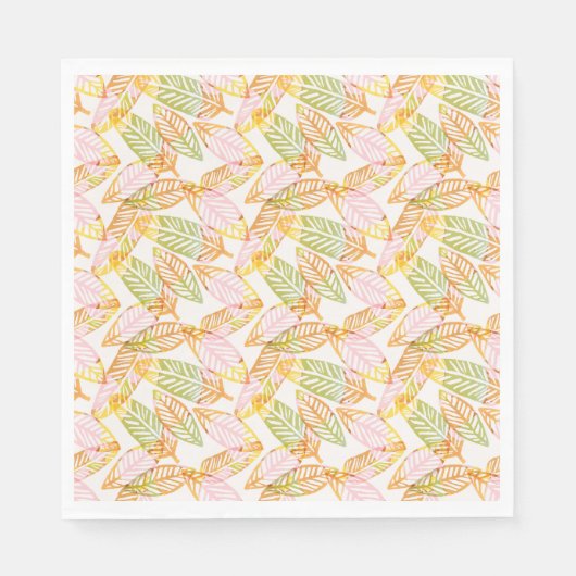 Boho Safari Oerwoud laat Kinder tiener gemeenschap Servet (Voorkant)