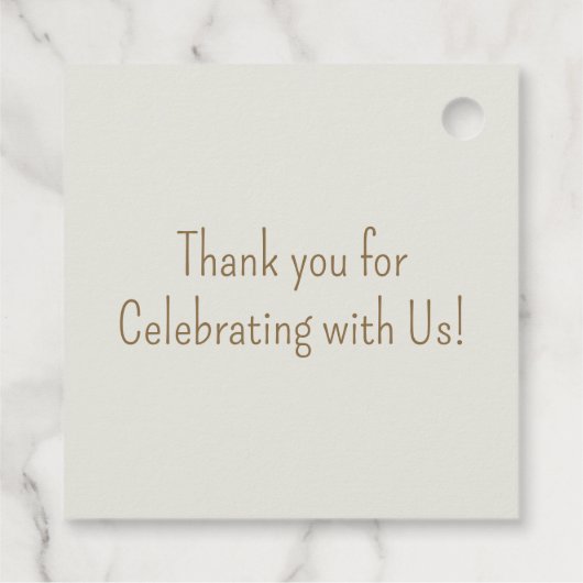 Boho Safari Square Favoriet Label (Achterkant)