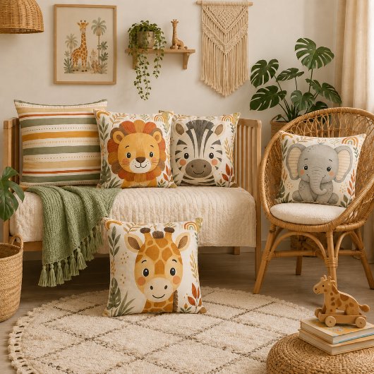 Boho Safari Streep Nursery Kussen