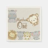 Boho Safari Verjaardag servetten (Voorkant)