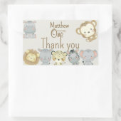 Boho Safari Verjaardag Sticker (Tas)