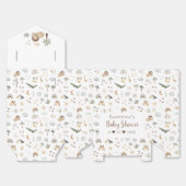 Boho Safari Watercolor Baby Borrel Bedankdoosjes (Ongevouwen)