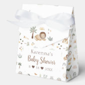 Boho Safari Waterverf Baby shower Bedankdoosjes (Voorkant)