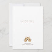 Boho Safari Waterverf Het is een Boy Baby shower Kaart (Achterkant)