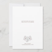 Boho Safari Waterverf Little Wild One Baby shower Kaart (Achterkant)