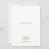 Boho Safari Waterverf Oh Baby shower Kaart (Achterkant)