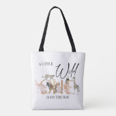 Boho Safari Wild One Meisje Baby Shower Tote Bag (Achterkant)