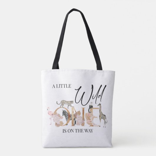 Boho Safari Wild One Meisje Baby Shower Tote Bag (Achterkant)