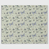 Boho Sage Baby Bugs Insecten Kinder Cadeaupapier (Vlak)