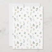 Boho Sage Eucalyptus Bloemkrans Save The Date Kaart (Achterkant)
