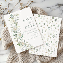Boho Sage Eucalyptus Bloemkrans Save The Date
