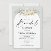 Boho Sage Floral Arch Bridal Shower Kaart (Voorkant)