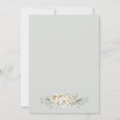 Boho Sage Floral Arch Bridal Shower Kaart (Achterkant)