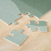 Boho Sage Green Abstract Landscape Mountains and S Legpuzzel (Zijkant)