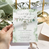 Boho Sage Green Baby Boy Kleding Baby shower Kaart