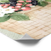 Boho Sage Green Baby shower Welkom Poster (Hoek)