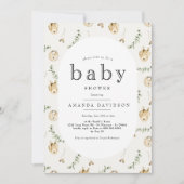 Boho Sage Green Eucalyptus Rainbow Baby shower Kaart (Voorkant)